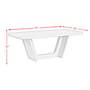  Elements International Ridgemont D-14440-8W-DT Rectangular Dining Table IMAGE 10