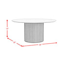  Elements International Sylvie T-16000-6-RCT Round Coffee Table IMAGE 9