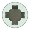  Elements International Dapper DPR300RDTTB Round Dining Table IMAGE 5