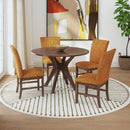  Elements International Santa Barbara D-16550-5-RDT Round Dining Table IMAGE 5