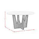  Elements International Oregon D-17380-8-DT2 Round Dining Table IMAGE 8