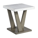  Elements International Greta T.6850.ET Square End Table IMAGE 1