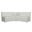  Elements International Jemma D-7570-6-BN Upholstered Bench IMAGE 3
