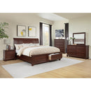  Crown Mark Claribelle King Panel Bed with Storage B1800-K-HB/B1800-K-FBD/B1800-KQ-RAIL IMAGE 3