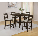  Crown Mark Dinettes 5-Piece 2631SET-BRN IMAGE 1