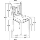  Coaster Furniture Lavon 106622 Set of 2 Wood Dining Side Chair - Linen/Light Oak IMAGE 14