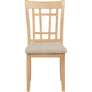 Coaster Furniture Lavon 106622 Set of 2 Wood Dining Side Chair - Linen/Light Oak IMAGE 4