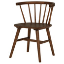  Coaster Furniture Jeffries 107202WAL Set of 2 Windsor Wood Dining Side Chair - Walnut IMAGE 1