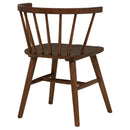  Coaster Furniture Jeffries 107202WAL Set of 2 Windsor Wood Dining Side Chair - Walnut IMAGE 2