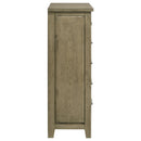  Coaster Furniture Hazlewood 207535 5-drawer Bedroom Chest - Vineyard Oak IMAGE 3