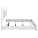  Coaster Furniture Cassia 215791KE Eastern King LED Panel Bed - White High Gloss IMAGE 3