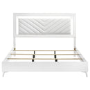  Coaster Furniture Cassia 215791KE Eastern King LED Panel Bed - White High Gloss IMAGE 8