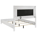  Coaster Furniture Cassia 215791Q Queen LED Panel Bed - White High Gloss IMAGE 2