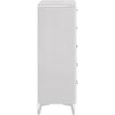  Coaster Furniture Cassia 215795 5-drawer Bedroom Chest - White High Gloss IMAGE 6