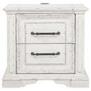  Coaster Furniture McKinney 215872 2-drawer Nightstand with Dual USB - Vintage White IMAGE 9