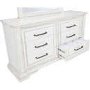  Coaster Furniture McKinney 215873 6-drawer Bedroom Dresser Cabinet - Vintage White IMAGE 11