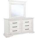  Coaster Furniture McKinney 215873M 6-drawer Bedroom Dresser with Mirror - Vintage White IMAGE 1