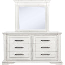  Coaster Furniture McKinney 215873M 6-drawer Bedroom Dresser with Mirror - Vintage White IMAGE 3
