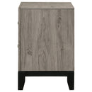  Coaster Furniture Valen 215912 2-drawer Nightstand Bedside Table - Light Taupe IMAGE 1