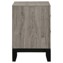  Coaster Furniture Valen 215912 2-drawer Nightstand Bedside Table - Light Taupe IMAGE 3