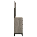  Coaster Furniture Valen 215913M 6-drawer Bedroom Dresser and Mirror - Light Taupe IMAGE 2
