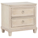  Coaster Furniture Pembroke 215922 2-drawer Nightstand Bedside Table - Washed Oak IMAGE 2