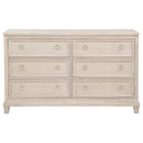  Coaster Furniture Pembroke 215923 6-drawer Bedroom Dresser Cabinet - Washed Oak IMAGE 14