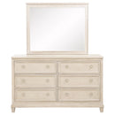  Coaster Furniture Pembroke 215923M 6-drawer Bedroom Dresser with Mirror - Washed Oak IMAGE 10