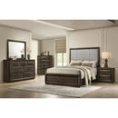  Coaster Furniture Atlas 215971KW 63-inch California King Upholstered Panel Bed - Grey/Dark Oak IMAGE 12
