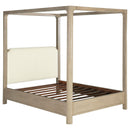 Coaster Furniture Solano 222520KW 85-inch California King Canopy Bed - Weathered Mango IMAGE 2