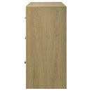  Coaster Furniture Hendricks 222653 6-drawer Bedroom Dresser Storage Cabinet - Light Oak IMAGE 1