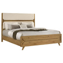  Coaster Furniture Bennett 222901KW 78-inch California King Upholstered Panel Bed - Cream/Light Oak IMAGE 8
