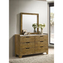  Coaster Furniture Henderson 222973M 6-drawer Bedroom Dresser with Mirror - Medium Oak IMAGE 5