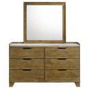  Coaster Furniture Henderson 222973M 6-drawer Bedroom Dresser with Mirror - Medium Oak IMAGE 8