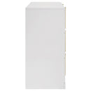  Coaster Furniture Ines 223093 6-drawer Bedroom Dresser Cabinet - White High Gloss IMAGE 4