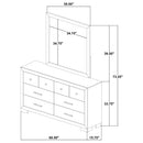  Coaster Furniture Arielle 223113M 6-drawer Bedroom Dresser with Mirror - Light Oak IMAGE 11