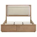  Coaster Furniture Leanne 223131KE Eastern King LED Panel Bed - Off White/Light Oak IMAGE 11