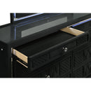  Coaster Furniture Lorient 223163 8-drawer LED Bedroom Dresser Cabinet - Black IMAGE 11