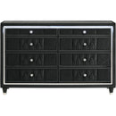  Coaster Furniture Lorient 223163 8-drawer LED Bedroom Dresser Cabinet - Black IMAGE 3