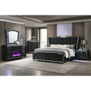  Coaster Furniture Lorient 223163FBM 8-drawer LED Flame Box Dresser and Mirror - Black IMAGE 15