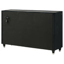  Coaster Furniture Ravenne 223193 8-drawer Velvet Upholstered LED Dresser Cabinet - Black IMAGE 6