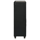  Coaster Furniture Ravenne 223195 5-drawer Velvet Upholstered LED Chest - Black IMAGE 14