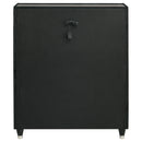  Coaster Furniture Ravenne 223195 5-drawer Velvet Upholstered LED Chest - Black IMAGE 6
