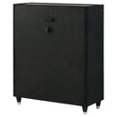  Coaster Furniture Ravenne 223195 5-drawer Velvet Upholstered LED Chest - Black IMAGE 9