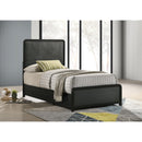  Coaster Furniture Cavelle 223661T 51-inch Upholstered Twin Panel Bed - Black IMAGE 6