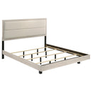  Coaster Furniture Trenton 225061KE 54-inch Wood Eastern King Panel Bed - Rustic Cream IMAGE 2