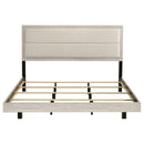  Coaster Furniture Trenton 225061KE 54-inch Wood Eastern King Panel Bed - Rustic Cream IMAGE 9