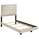  Coaster Furniture Trenton 225061T 54-inch Wood Twin Panel Bed - Rustic Cream IMAGE 2