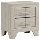  Coaster Furniture Trenton 225062 2-drawer Nightstand Bedside Table - Rustic Cream IMAGE 2