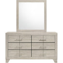  Coaster Furniture Trenton 225063M 6-drawer Bedroom Dresser With Mirror - Rustic Cream IMAGE 3